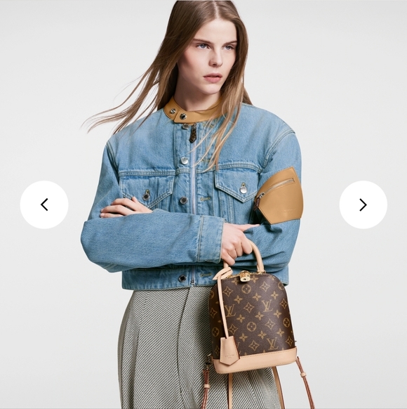 Louis Vuitton $2,720 Authentic Alma Leather Backpack/Top Handle Bag Brown Beige main image 5